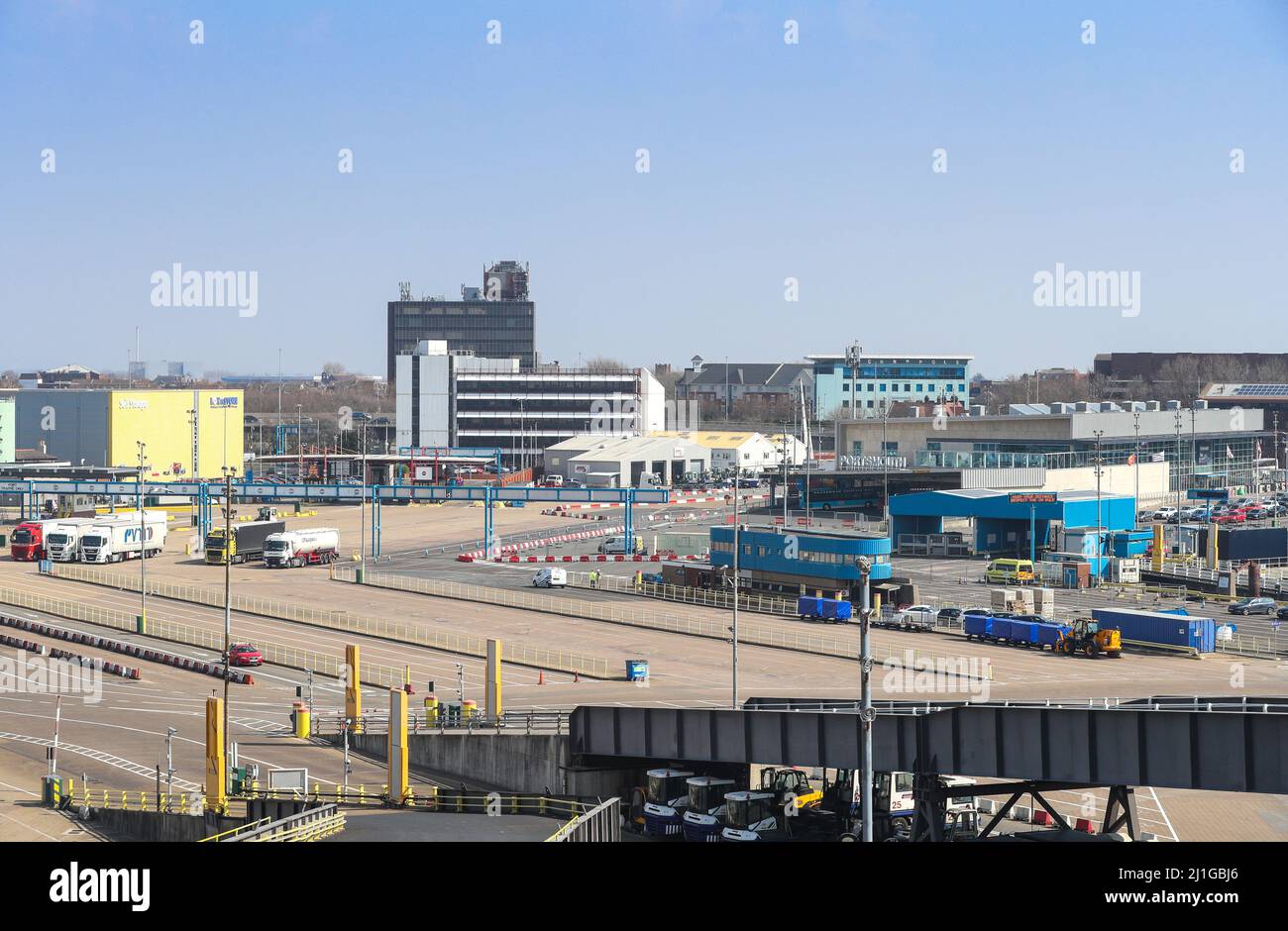 Portsmouth International Port, Portsmouth, Hampshire, Royaume-Uni. Banque D'Images