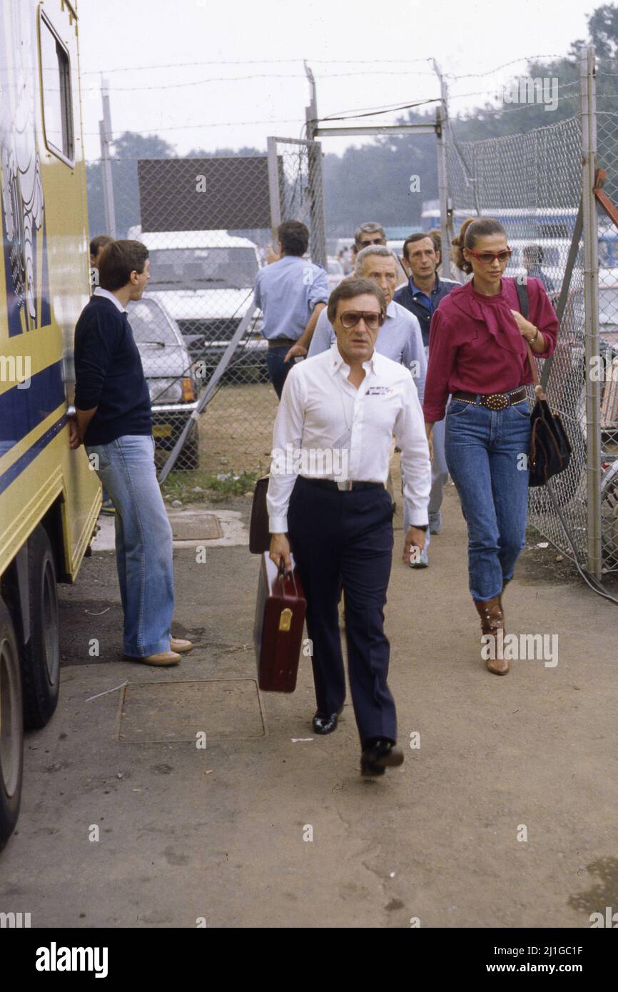 Bernie Ecclestone Brabham et sa femme Slavica Radic Banque D'Images