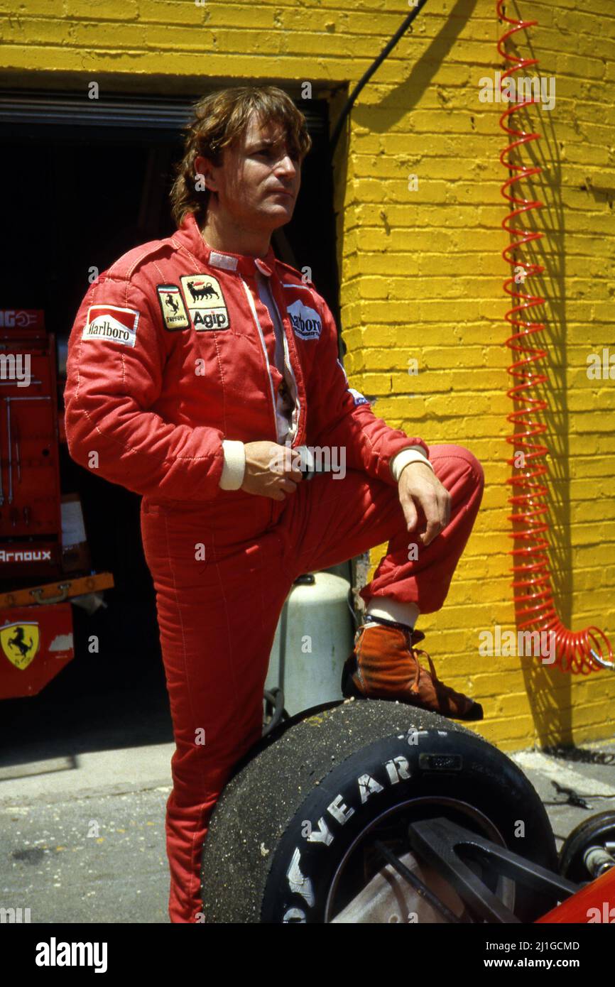 Rene Arnoux (FRA) Ferrari Banque D'Images