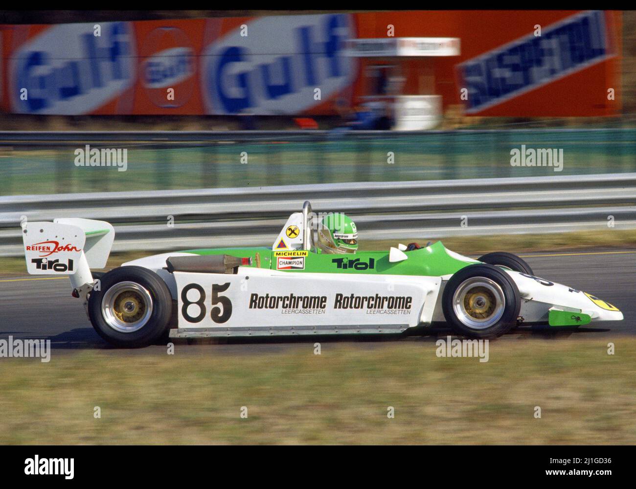 Gerhard Berger (AUT) Ralt RT3 Alfa Romeo Rotochrome course pour Tyrol Banque D'Images