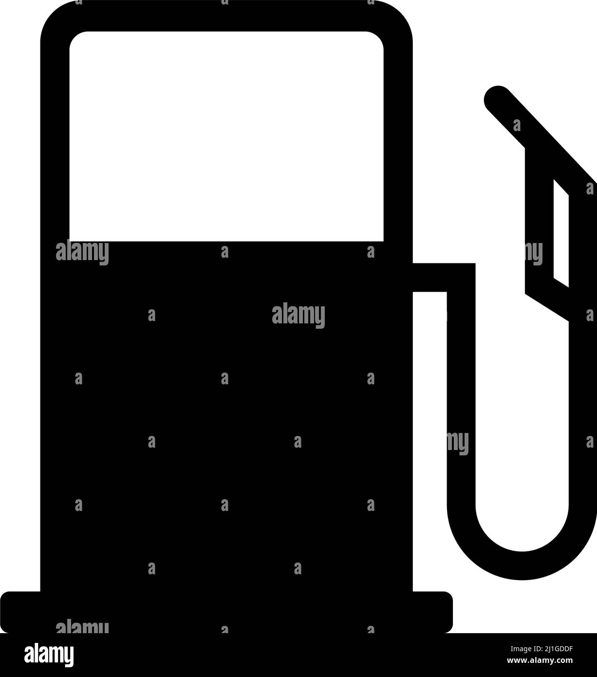 Icône silhouette de la station-service. Vecteur modifiable. Illustration de Vecteur