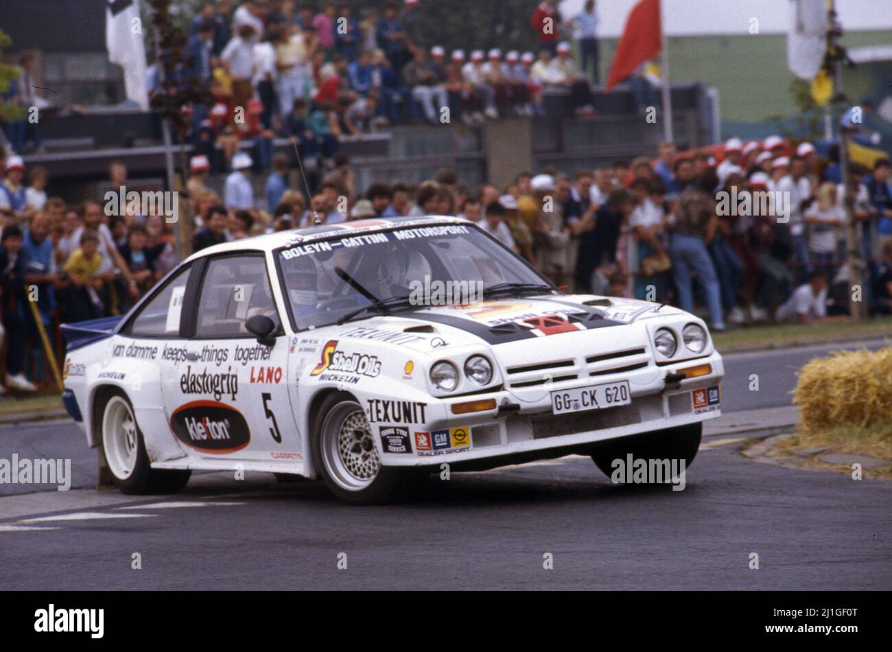 Jimmy McRae (GBR) Ian Grindrod (GBR) Opel Manta 400 GRB Banque D'Images