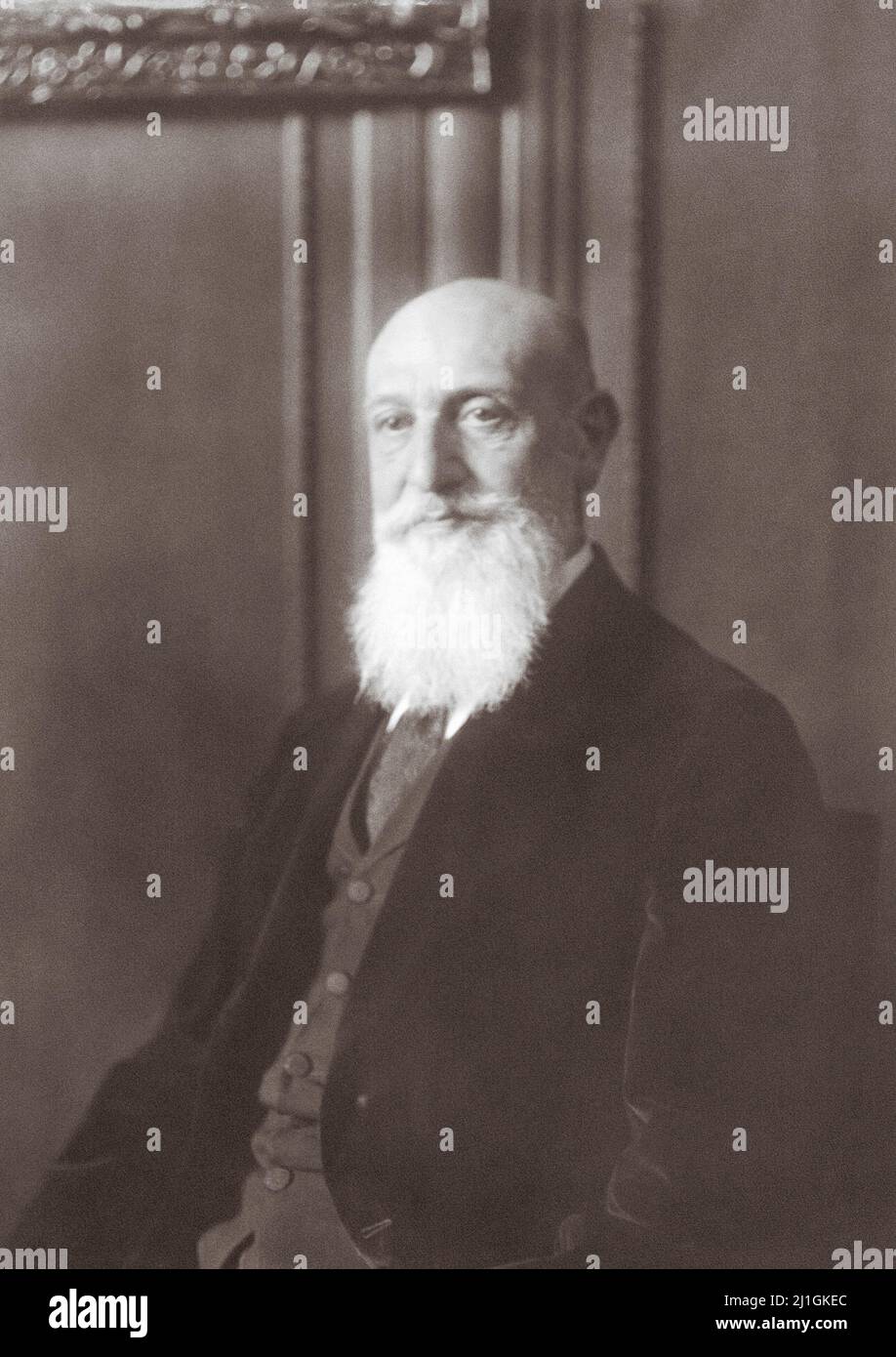 Portrait de James Israël. Allemagne. 1925 James Adolf Israel (1848 – 1926) était un chirurgien allemand célèbre. Banque D'Images