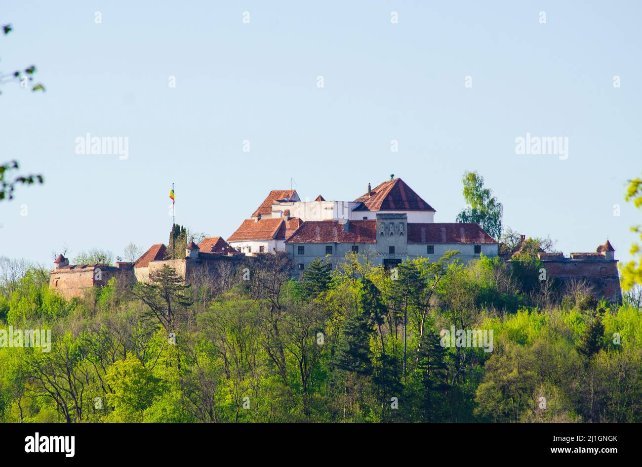 La Citadelle de Brasov, Roumanie Banque D'Images
