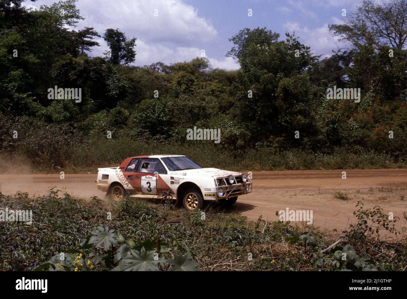 Bjorn Waldegard (SWE) Hans Thorszelius (SWE) Toyota Celica Twincam Turbo GRB 1st positions Banque D'Images