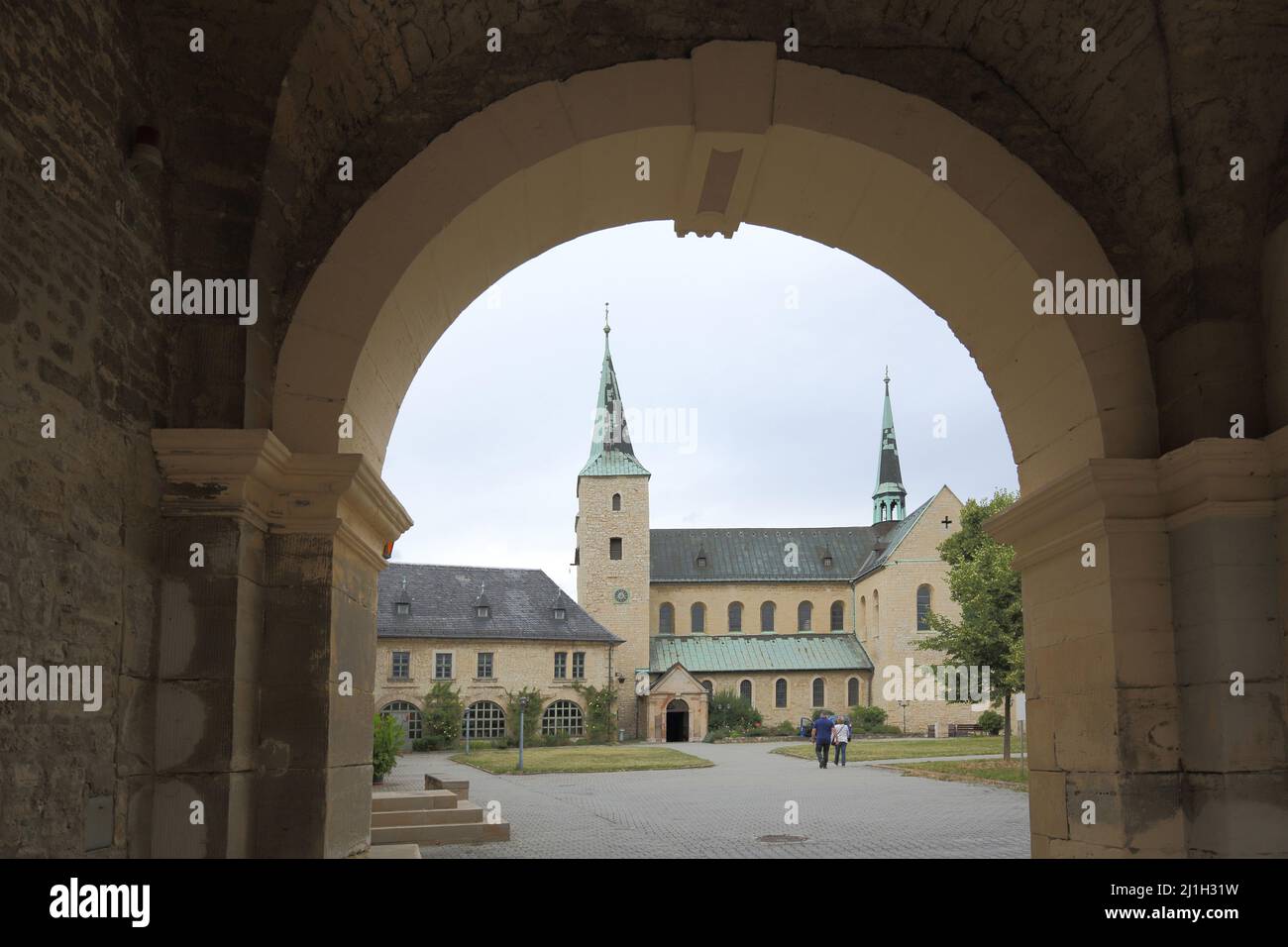 Complexe de monastère avec église de monastère à Huysburg, Saxe-Anhalt, Allemagne Banque D'Images