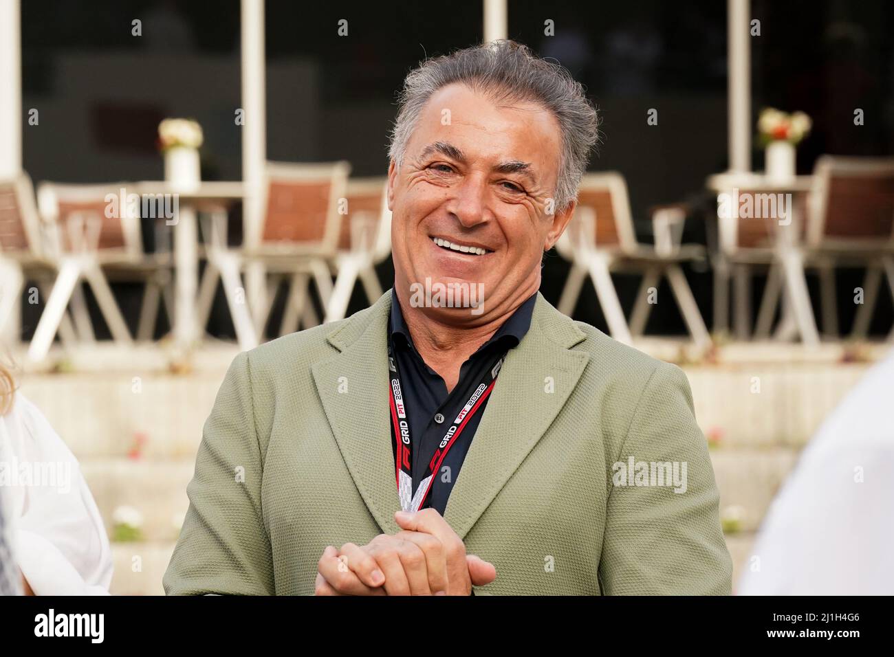 Bahreïn circuit international, Sakhir, Bahreïn le 20 mars 2022 Jean Alesi pendant la FORMULE 1 GULF AIR BAHREÏN GRAND PRIX 2022, Eleanor Hoad Banque D'Images