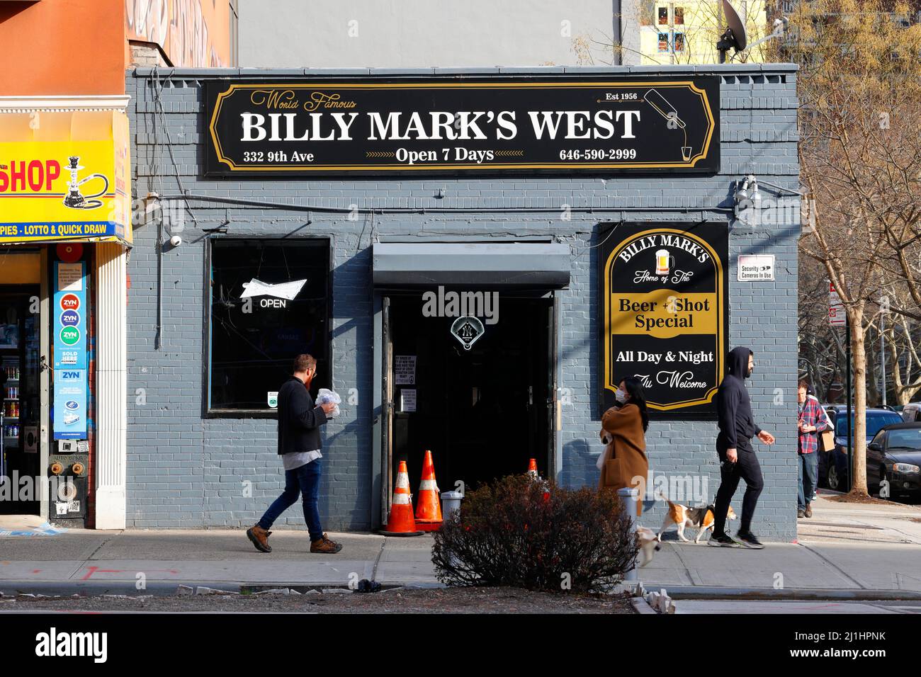 Billymark's West, 332 9th Ave, New York, New York, New York photo d'un bar de plongée local dans le quartier de Chelsea à Manhattan. Banque D'Images