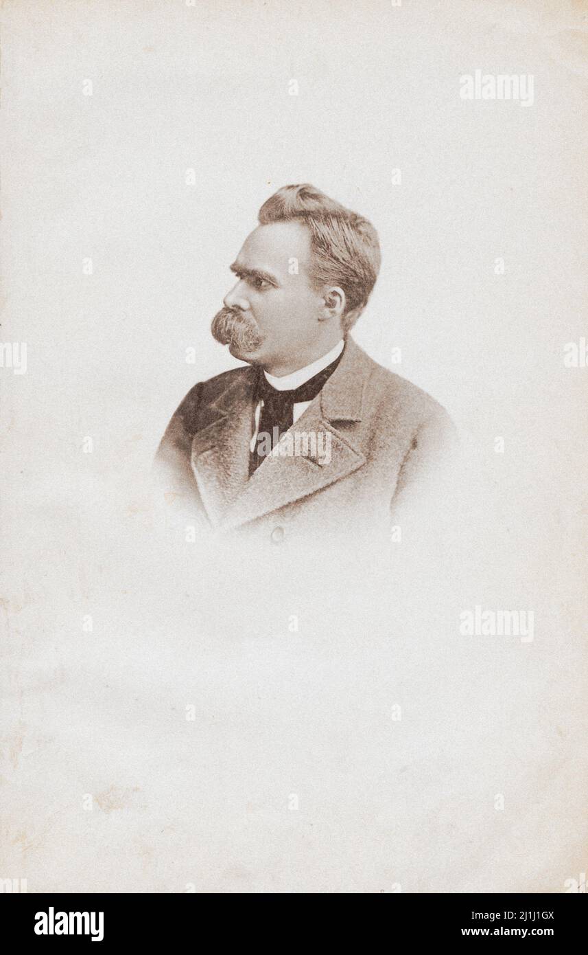 Portrait de Friedrich Wilhelm Nietzsche. 1900 Friedrich Wilhelm Nietzsche (1844 – 1900) est un philosophe allemand, critique culturel et philologue Banque D'Images