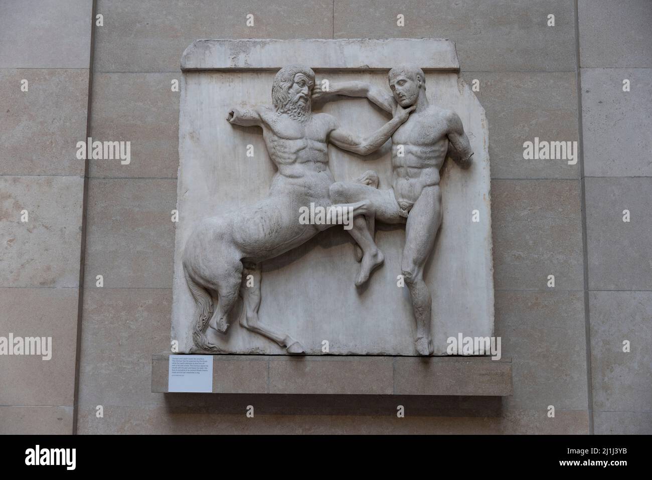 Numérisation numérique du Musée britannique Parthénon Marbles et sculptures. Banque D'Images