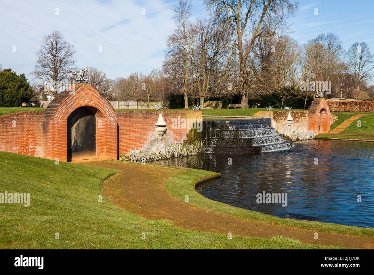 Les jardins aquatiques de Bushy Park, Londres, Angleterre, Royaume-Uni Banque D'Images