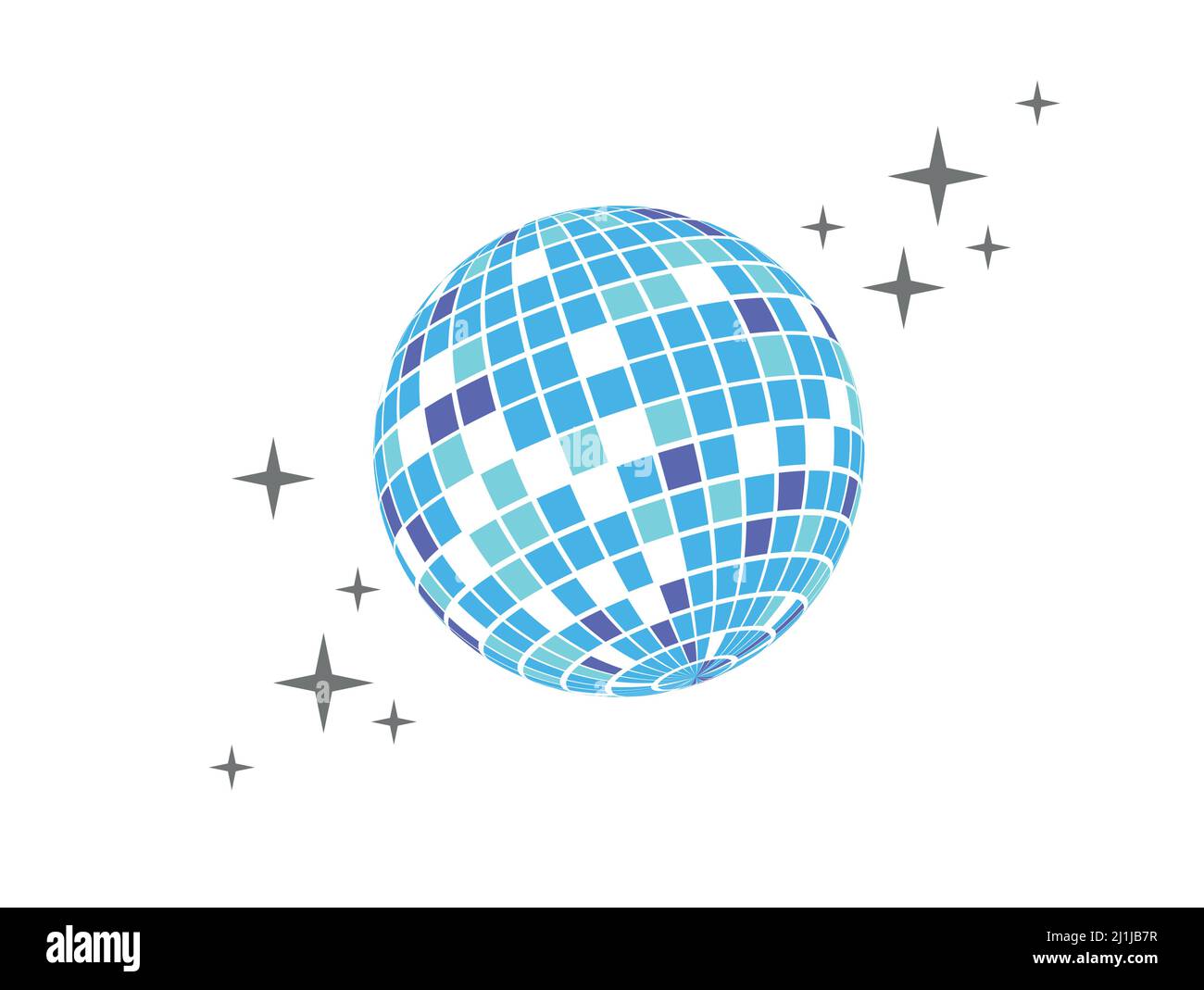 Boule disco icône de vecteur boule disco icône de vecteur boule disco icône de vecteur. Fête. DJ. Boîte de nuit. Boule disco scintillante à miroir. Illustration de Vecteur