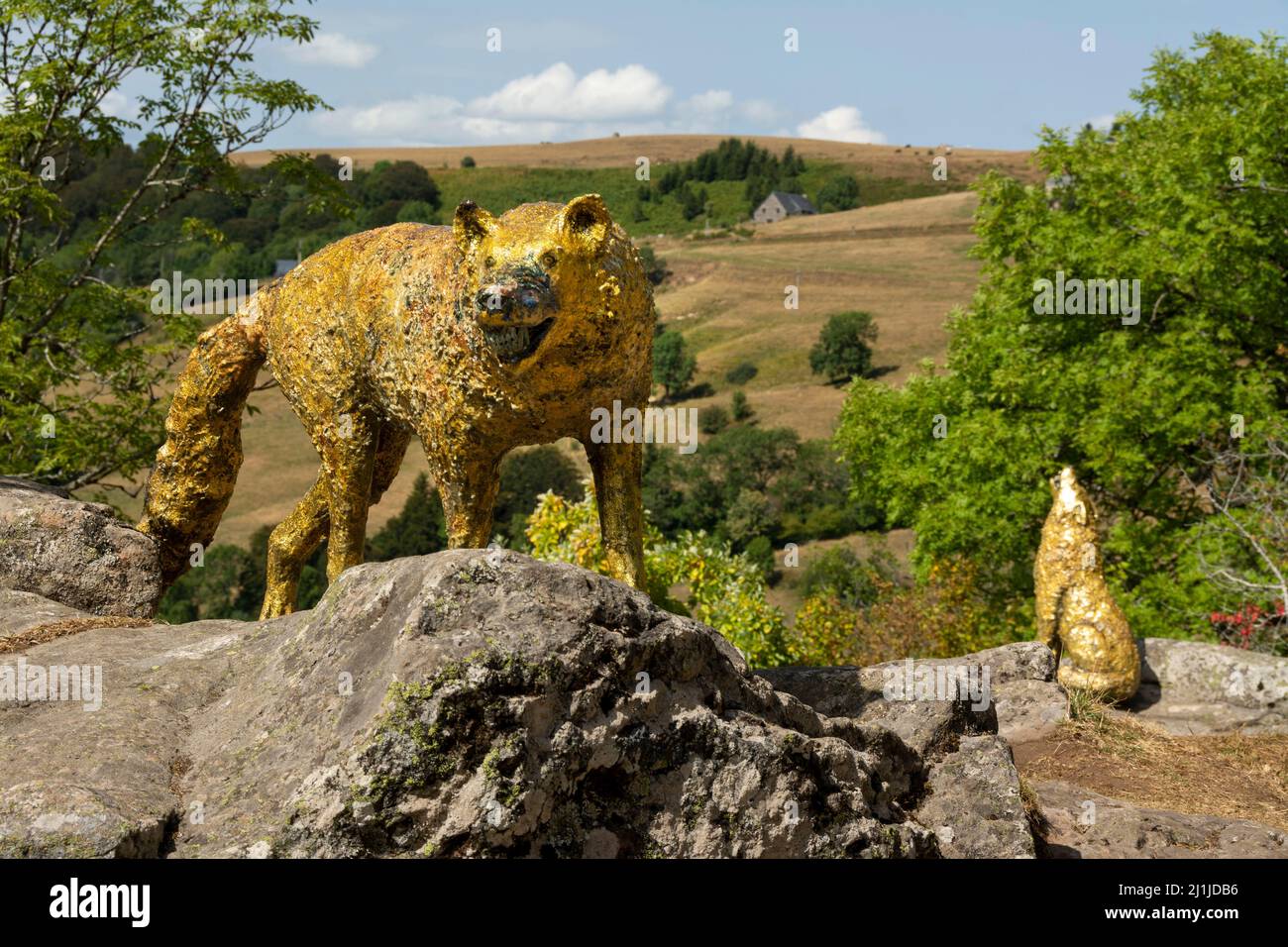 Horizons arts et natures dans Sancy 2019. Oree par Mael Nozahic. Puy de Dôme. Auvergne Rhône Alpes. France Banque D'Images