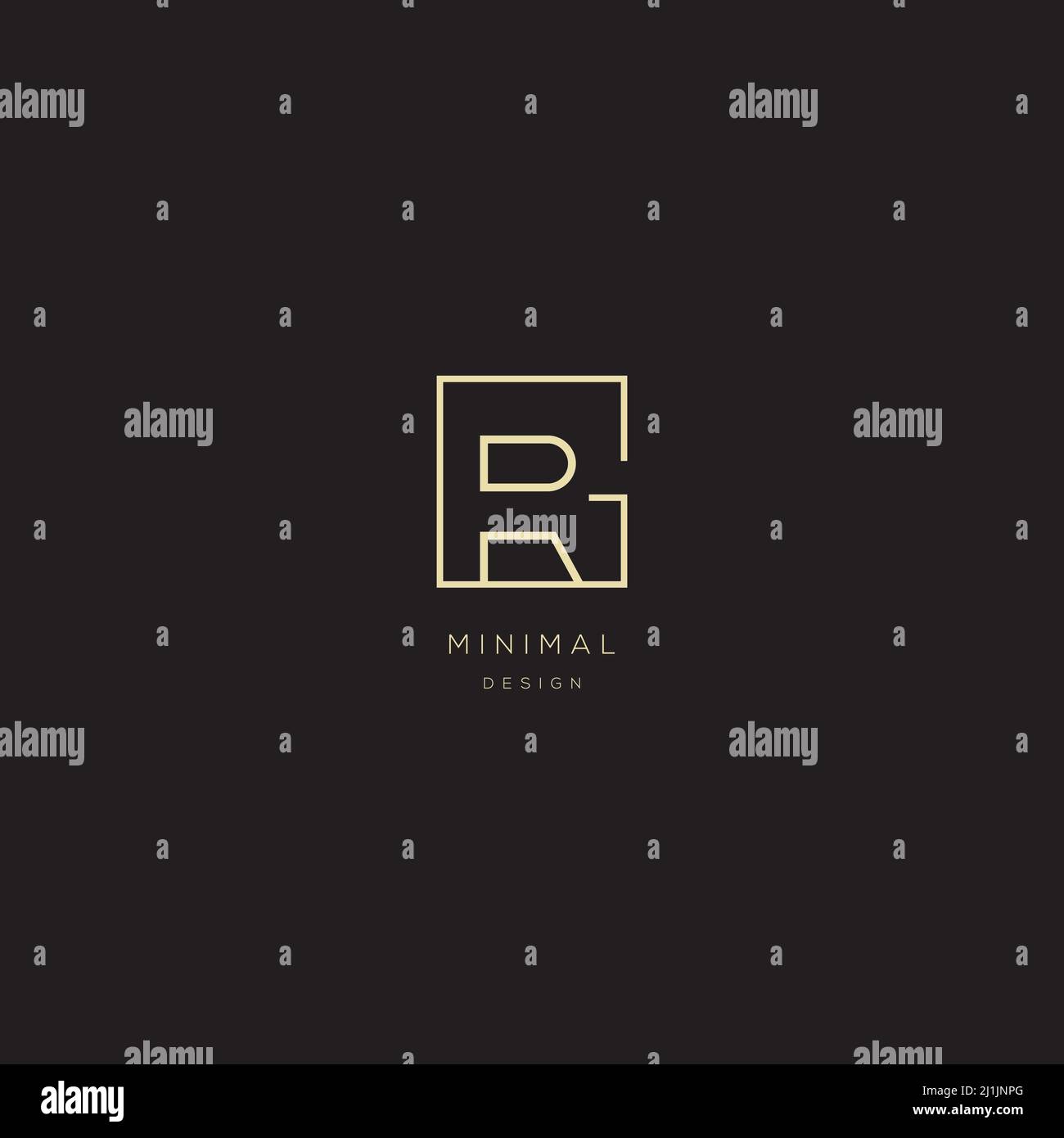 Lettres GR ou RG icônes initiales monogramme vecteur inspiration logo design Illustration de Vecteur