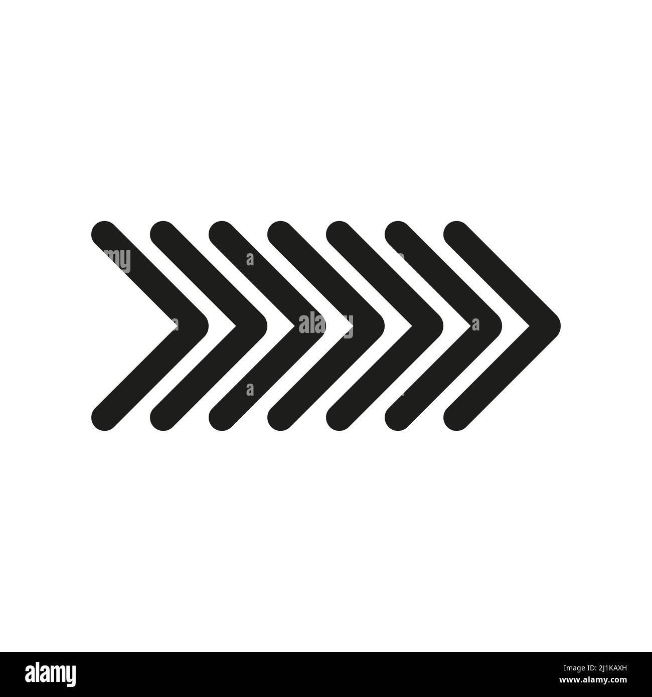 Groupe d'icônes de flèche. Ensemble de symboles de flèches noires avec effet de superposition. Illustration de Vecteur