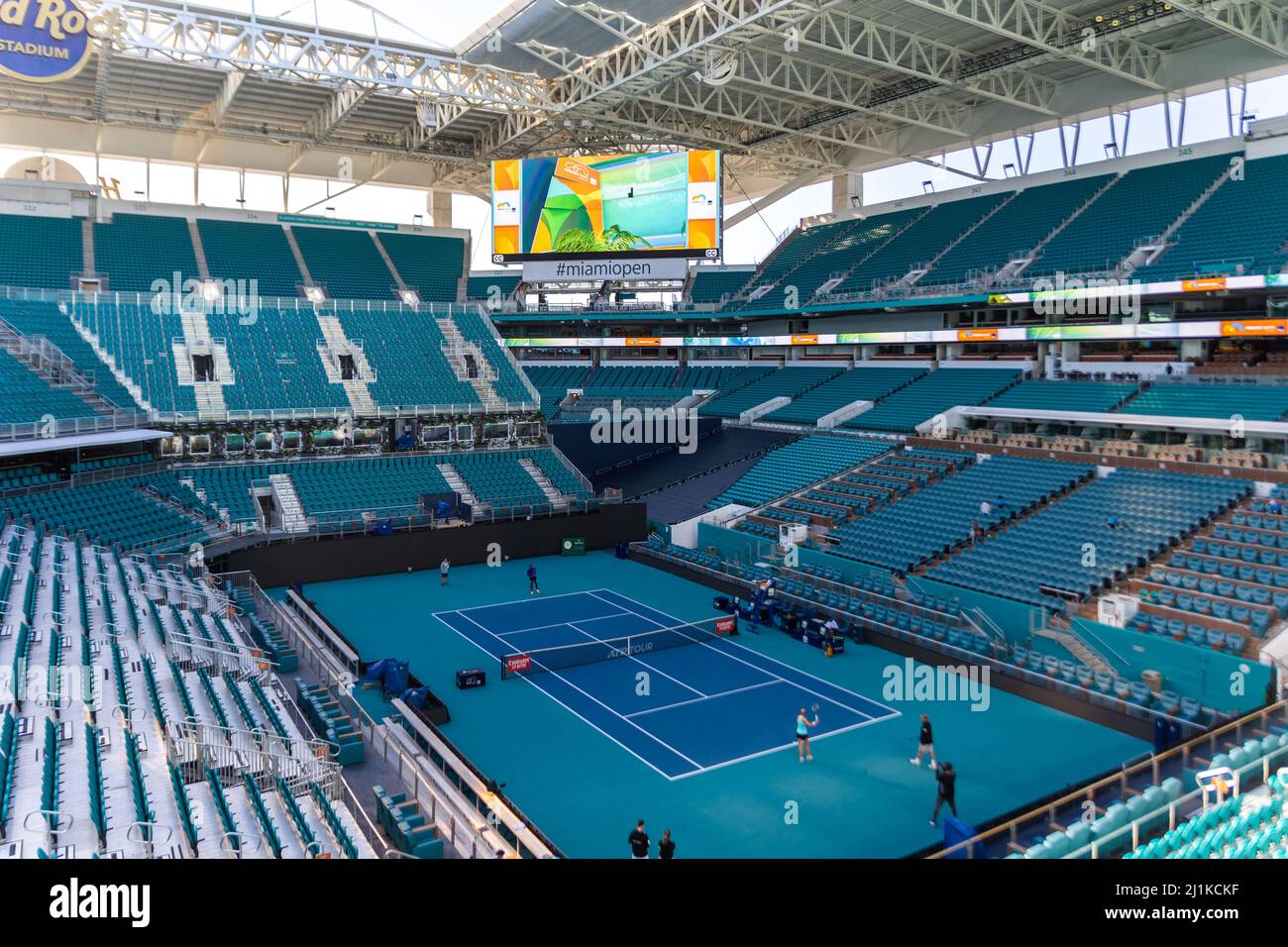 Miami Gardens, Floride, États-Unis. 26th mars 2022. Stade Hard Rock. En  plein air du tournoi de tennis du monde au Miami Open de 2022 animé par  Itau. Credit: Yaroslav Sabitov/YES Market Media/Alay