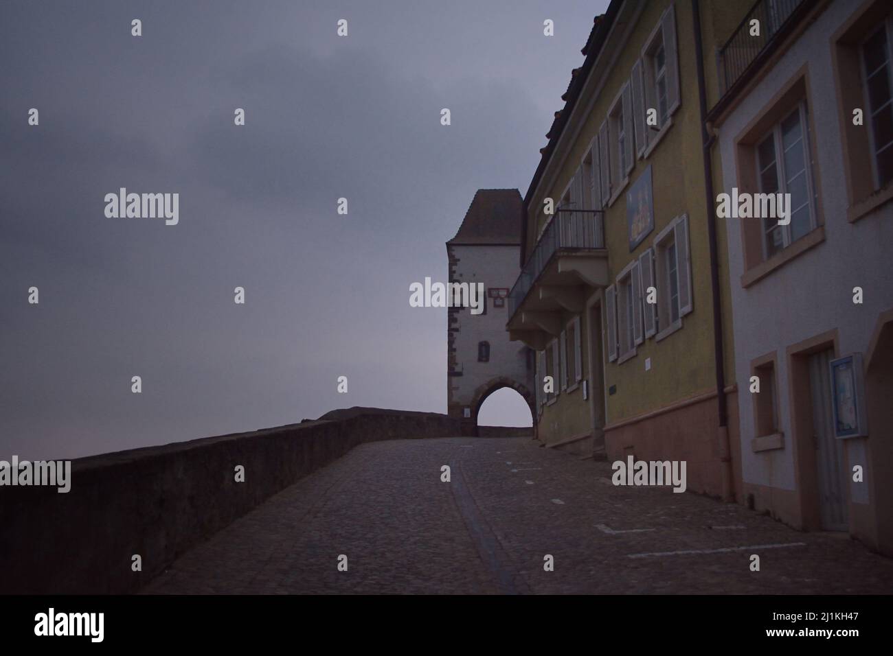 La vue Hagenbachturm de Breisach am Rhein Allemagne Banque D'Images