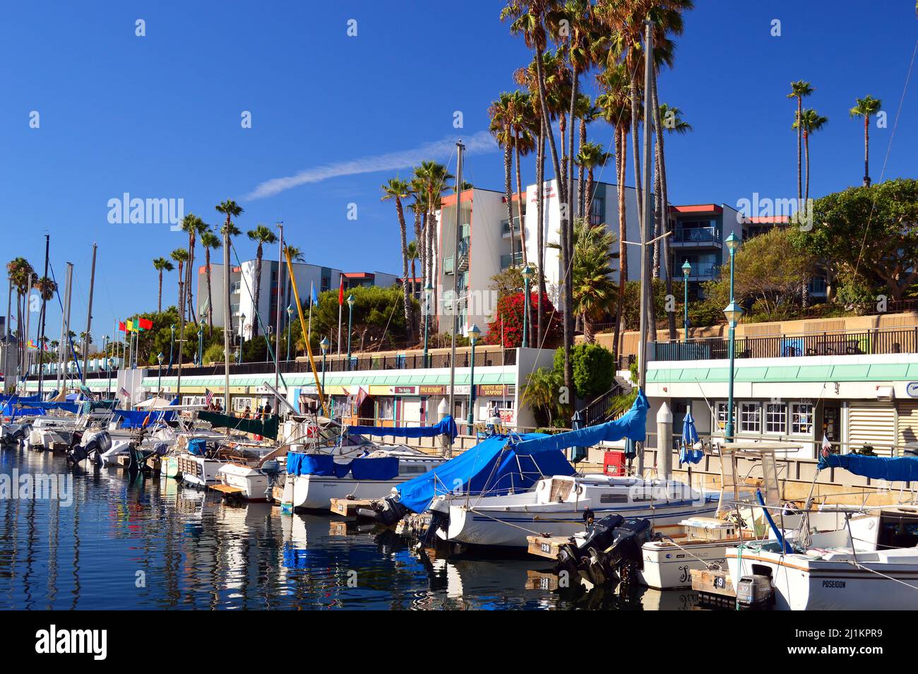 Une marina à Redondo Beach, Californie Banque D'Images