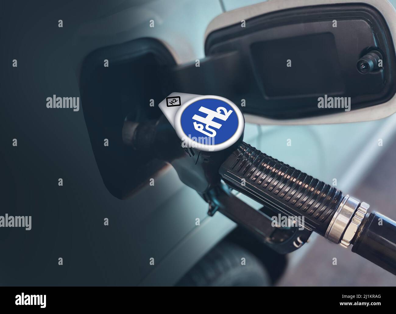 Hydrogène vert brésil carburant avec une voiture énergie renouvelable par électrolyse H2 Banque D'Images