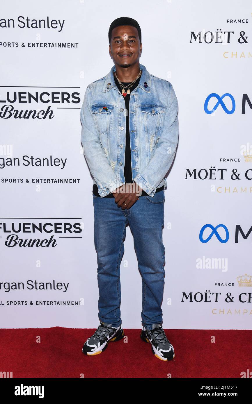 Beverly Hills, États-Unis. 26th mars 2022. Cory Hardrict marchant sur le tapis rouge lors du week-end annuel des Oscars le brunch d'Influencer a eu lieu à l'hôtel SLS à Beverly Hills, CA, le 26 mars 2022. (Photo par Anthony Behar/Sipa USA) crédit: SIPA USA/Alay Live News Banque D'Images