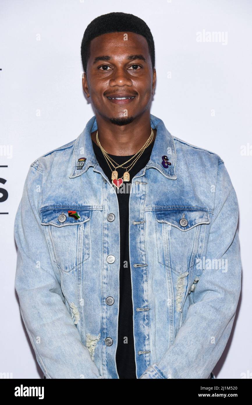 Beverly Hills, États-Unis. 26th mars 2022. Cory Hardrict marchant sur le tapis rouge lors du week-end annuel des Oscars le brunch d'Influencer a eu lieu à l'hôtel SLS à Beverly Hills, CA, le 26 mars 2022. (Photo par Anthony Behar/Sipa USA) crédit: SIPA USA/Alay Live News Banque D'Images