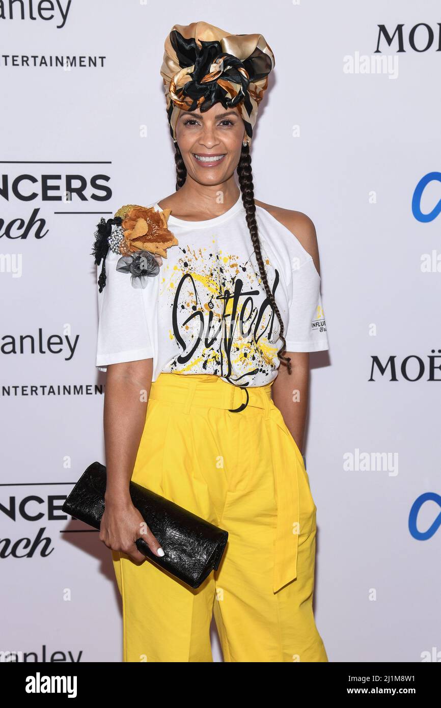 Beverly Hills, États-Unis. 26th mars 2022. Rahvarunia marchant sur le tapis rouge lors du week-end annuel des Oscars le brunch d'Influencer a eu lieu à l'hôtel SLS à Beverly Hills, CA, le 26 mars 2022. (Photo par Anthony Behar/Sipa USA) crédit: SIPA USA/Alay Live News Banque D'Images