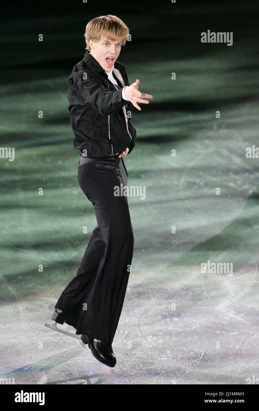 14 déc 2008-Goyang, Corée du Sud-Thomas Verner de Tchécoslovaquie se produit lors du gala de l'exposition finale 2008/2009 du Grand Prix de patinage artistique de l'UIP à Goyang près de Séoul le 14 décembre 2008. Banque D'Images
