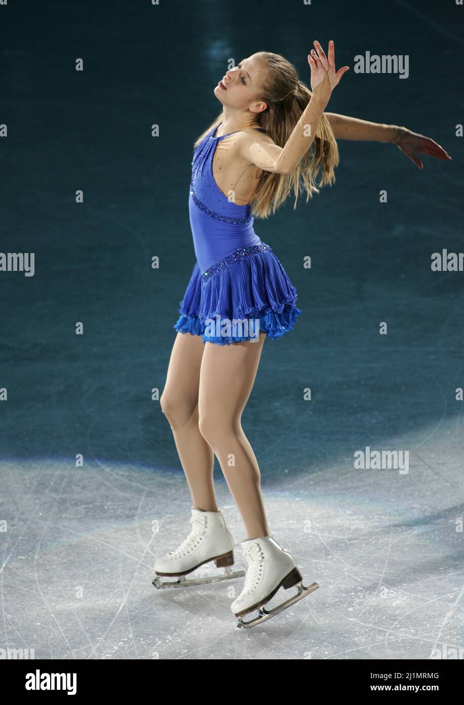 14 déc 2008-Goyang, Corée du Sud-Italia Carolina Kostner se produit lors du gala de l'exposition finale 2008/2009 du Grand Prix de patinage artistique de l'UIP à Goyang près de Séoul le 14 décembre 2008. Banque D'Images