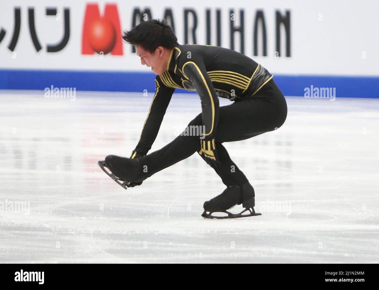 Adam Siao HIM FA de France lors des Championnats du monde de patinage artistique 2022 de l'UIP le 26 mars 2022 à l'Arena Sud de France à Montpellier, France - photo Laurent Lairys/ABACAPRESS.COM Banque D'Images