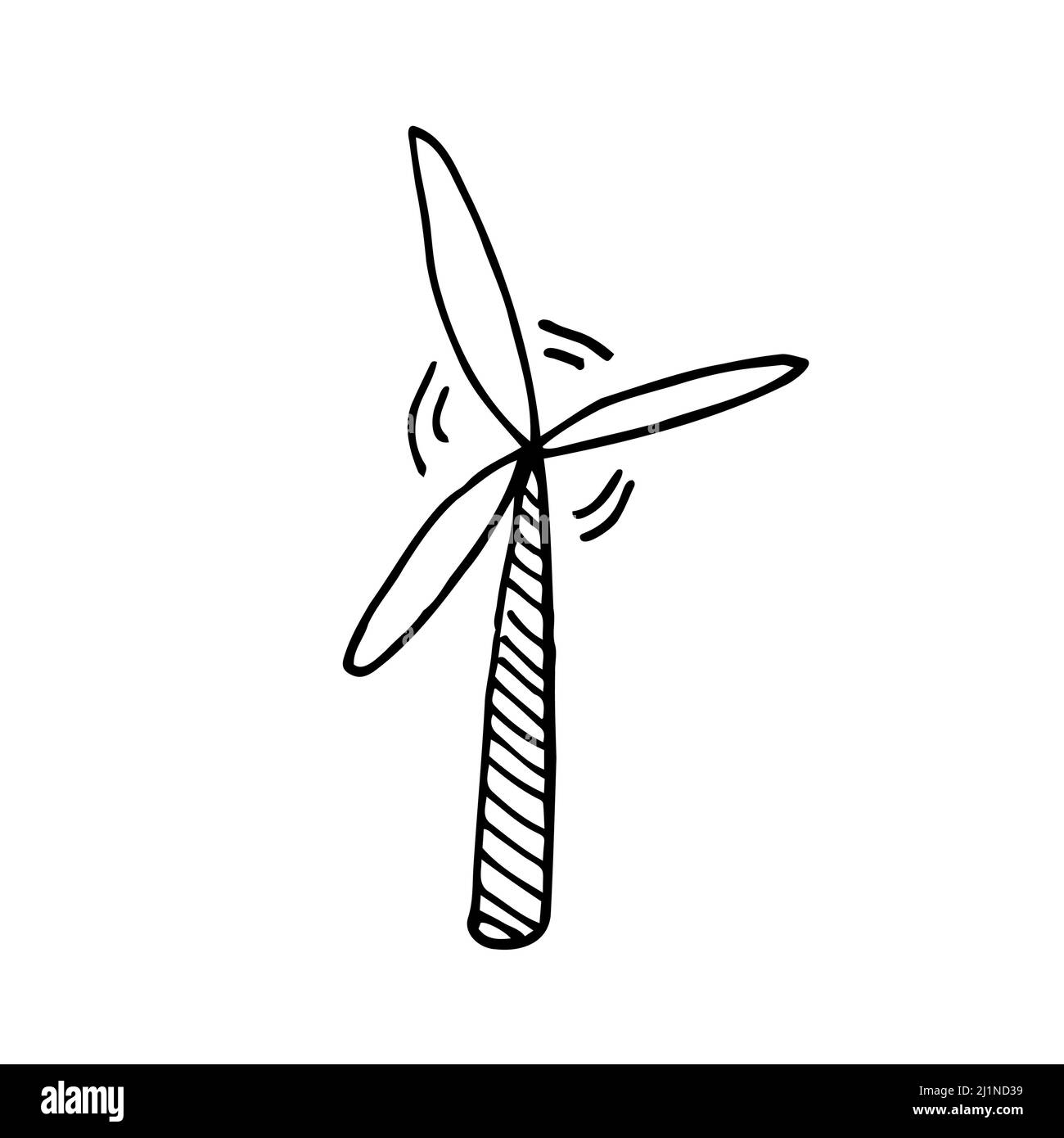 Icône de vecteur de ligne de vent. Illustration de Vecteur