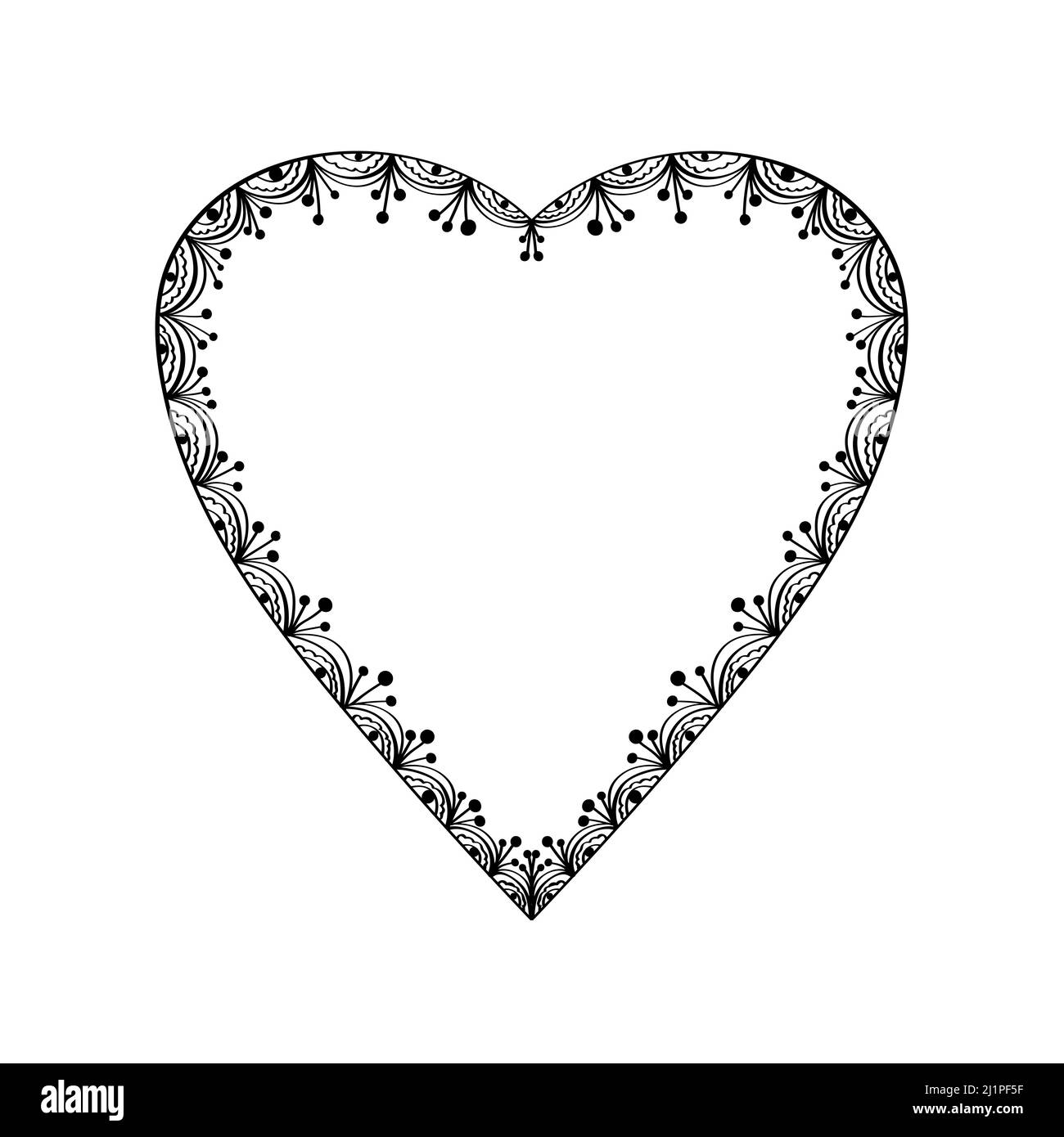 Cœur vectoriel abstrait. Élément pour la Saint-Valentin Banque D'Images