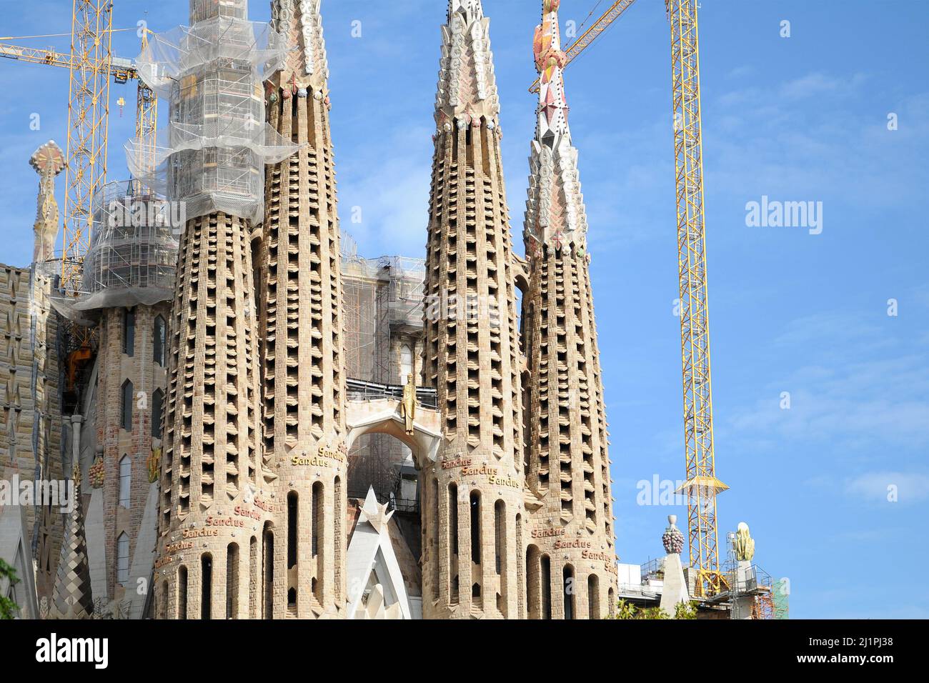 Cathédrale de la Sainte famille de Barcelone (Credit image: © Julen Pascual Gonzalez) Banque D'Images
