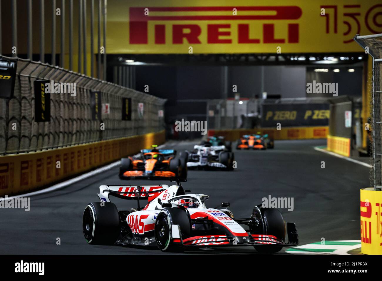 Kevin Magnussen (DEN) Haas VF-22. 27.03.2022. Championnat du monde de Formule 1, Rd 2, Grand Prix d'Arabie Saoudite, Jeddah, Arabie Saoudite, Race Day. Le crédit photo doit être lu : images XPB/Press Association. Banque D'Images