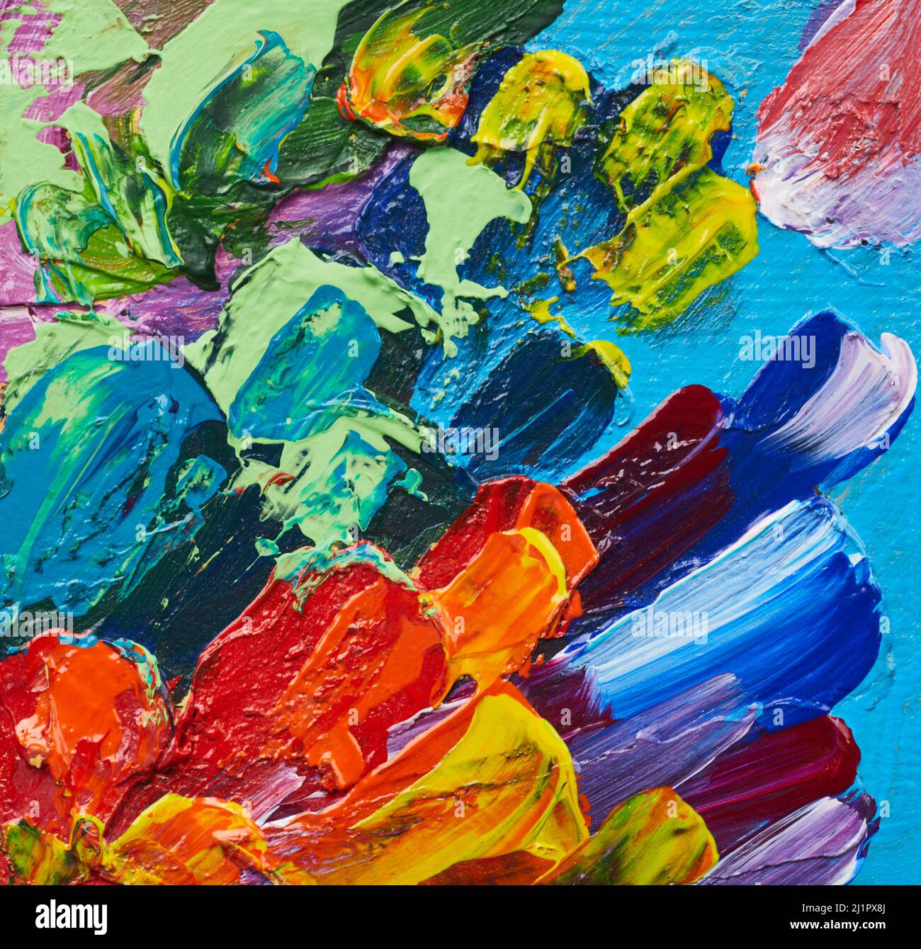 peinture abstraite à l'huile. Aquarelle de coups de pinceau art. Moderne et contemporain Banque D'Images