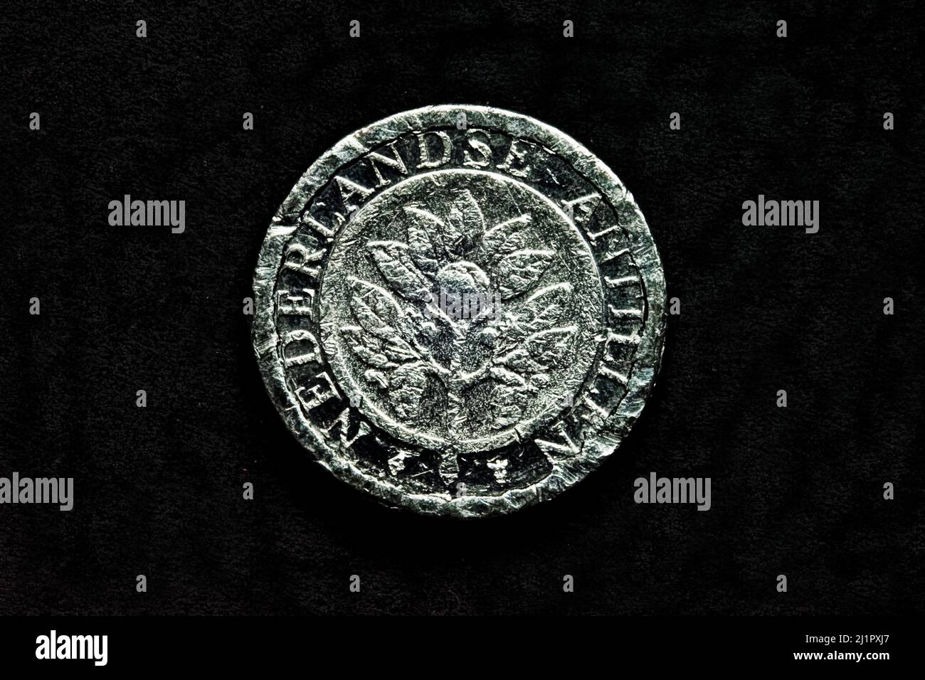 Pièces de photo Antilles néerlandaises, 1 cent, 1996 Banque D'Images