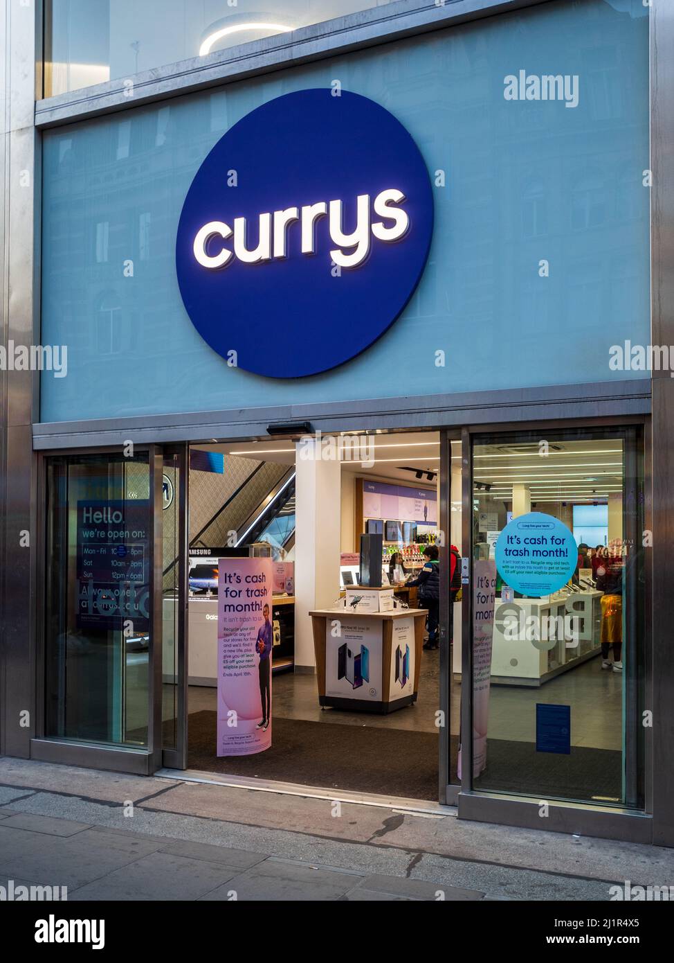 Currys Store Londres - Currys Electrical retailer Shop dans le centre de Londres. Banque D'Images