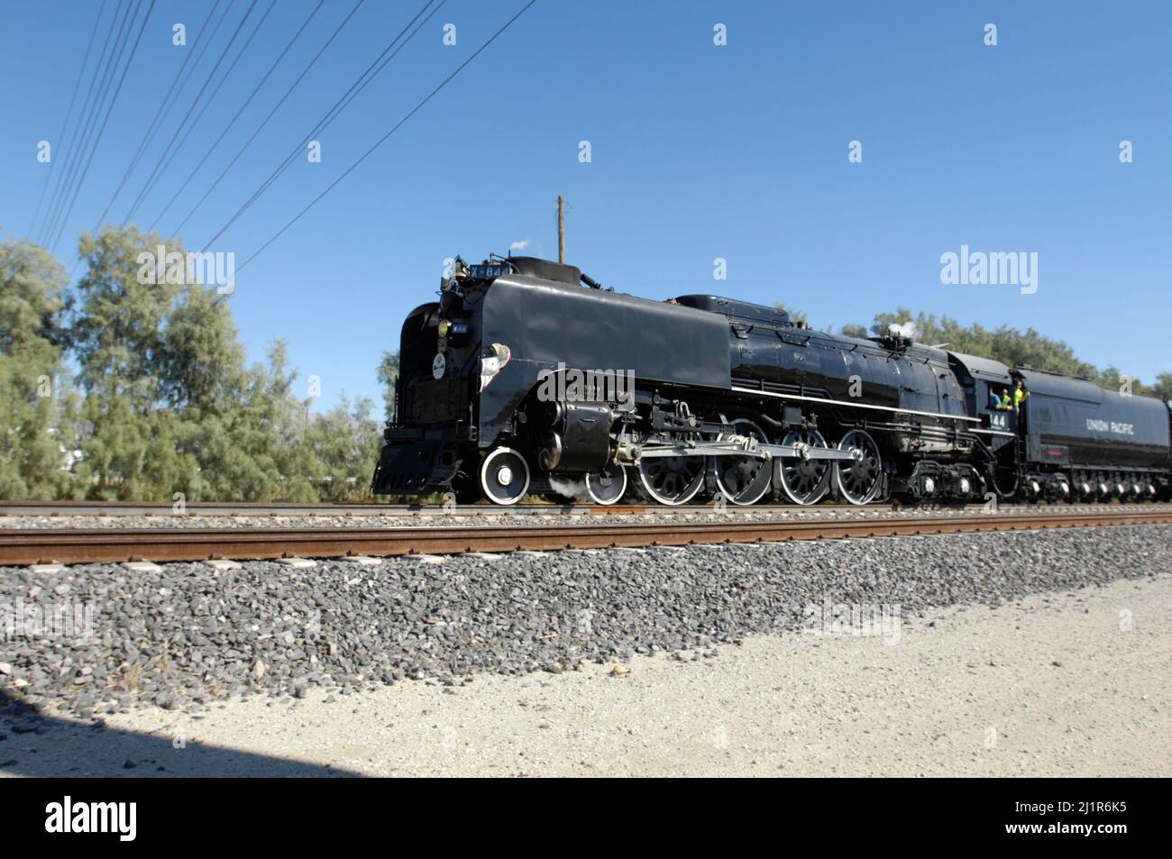 HAUT 844 sur le mouvement près de Coachella, Californie, au nord-est de la mer de Salton Banque D'Images