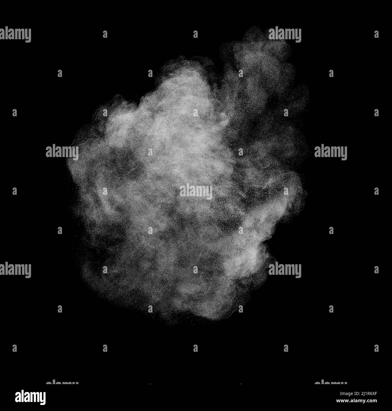 fumée vapeur brouillard poudre air fond forme noir Banque D'Images