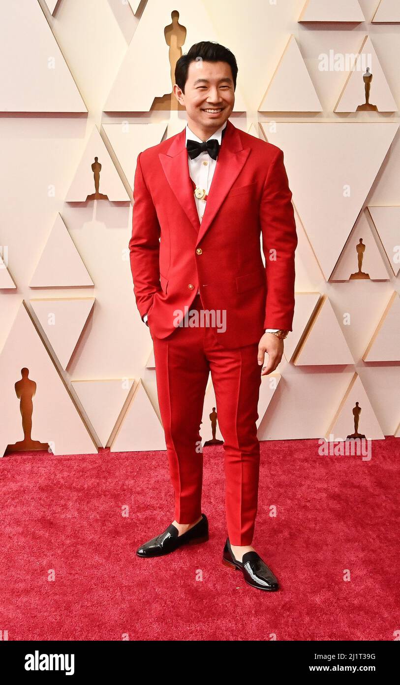 Los Angeles, États-Unis. 27th mars 2022. Simu Liu arrive pour les Academy Awards 94th annuels au Dolby Theatre dans la section Hollywood de Los Angeles le dimanche 27 mars 2022. Photo de Jim Ruymen/UPI crédit: UPI/Alay Live News Banque D'Images