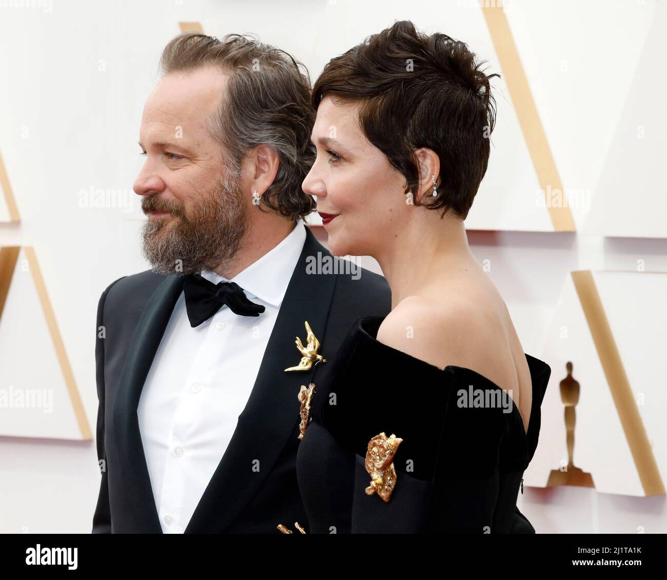 Peter Sarsgaard, Maggie Gyllenhaal à l'arrivée des Oscars 94th - arrivées 2, Dolby Theatre, Los Angeles, CA 27 mars 2022. Photo de : Collection Priscilla Grant/Everett Banque D'Images