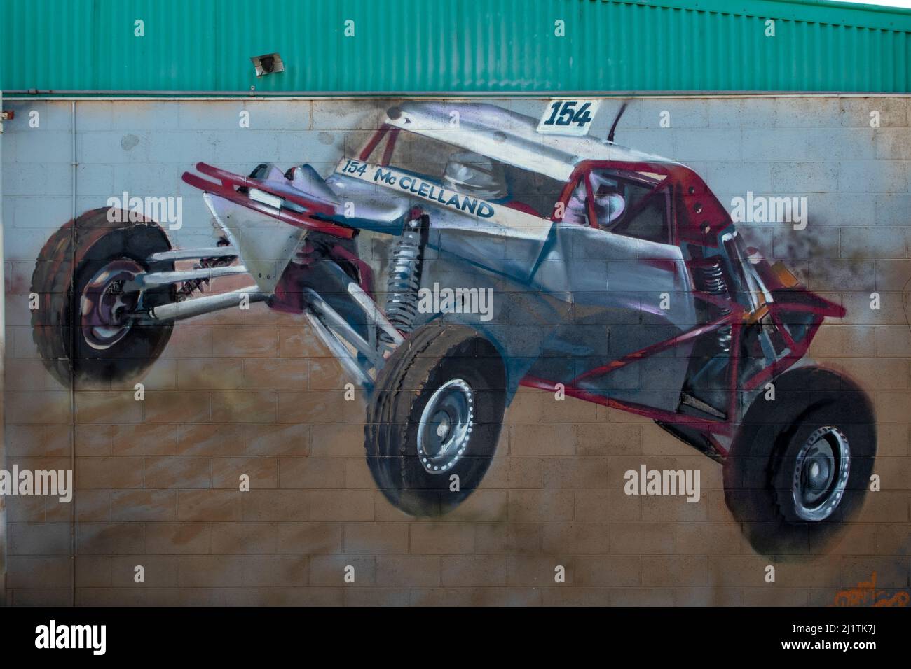 McClelland car Street Art, Sea Lake, Victoria, Australie Banque D'Images