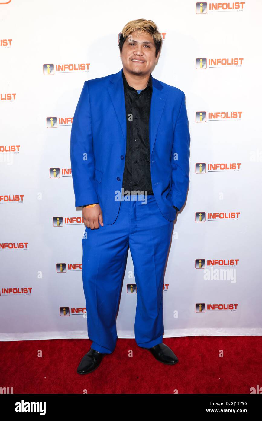 West Hollywood, Californie, États-Unis. 24th mars 2022. Johnny Ortiz assistant à l'InfoList Pre-Oscar Soiree au Skybar à l'hôtel Mondrian à West Hollywood, Californie. Crédit: Sheri Determan Banque D'Images