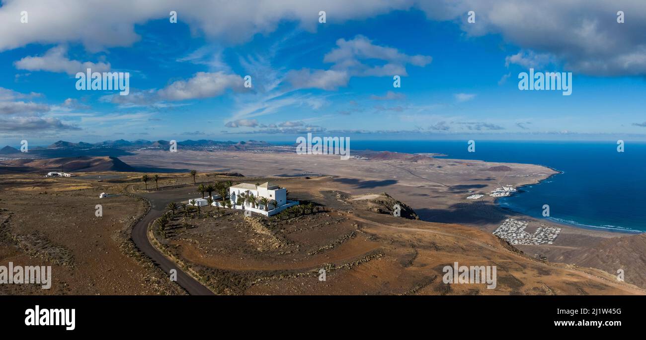 Ermita de las Nieves point de vue sur l'île espagnole de Lanzarote Banque D'Images