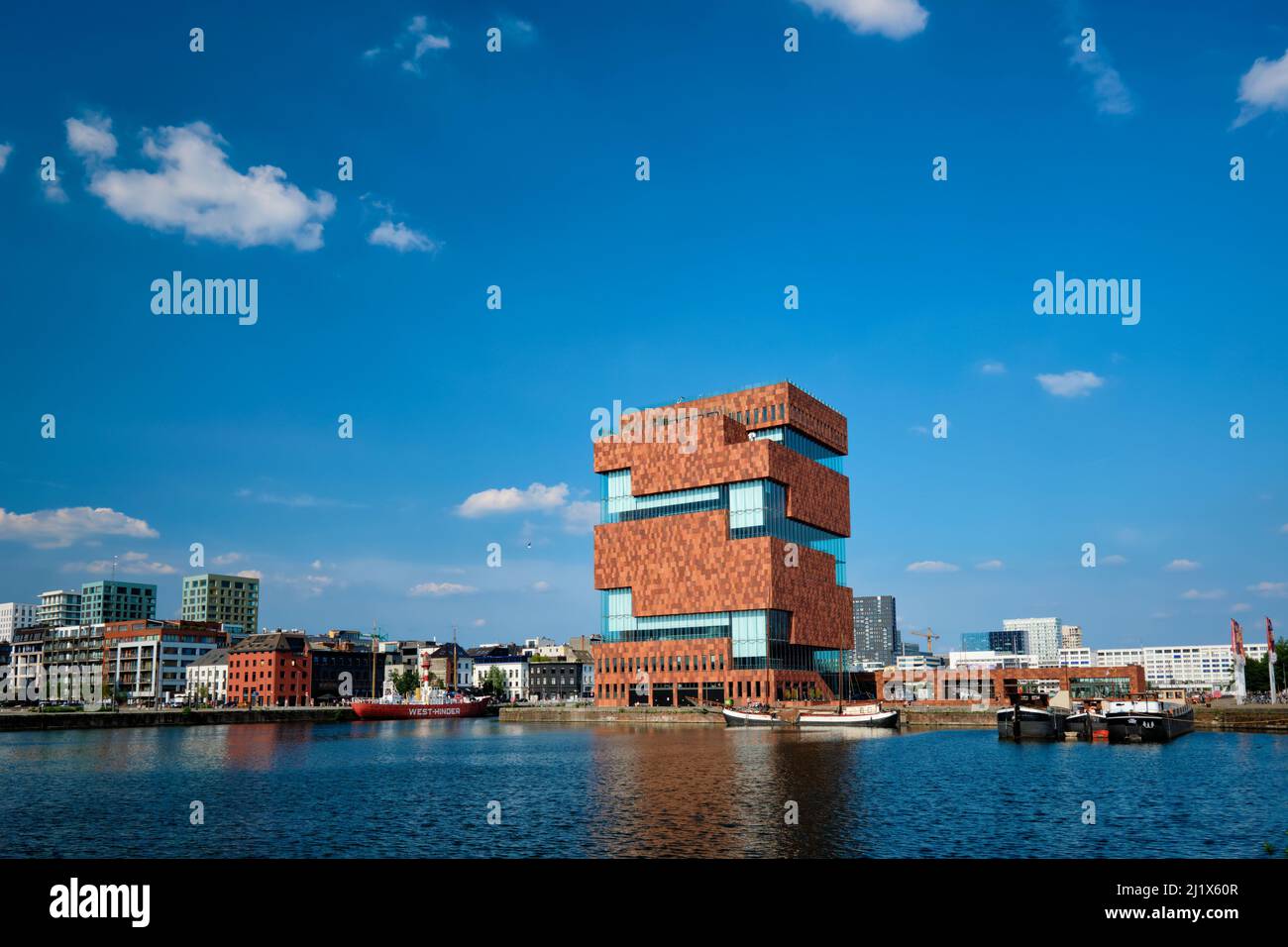 MUSÉE MAS aan de Stoom Musée au bord de la rivière . Anvers, Belgique Banque D'Images