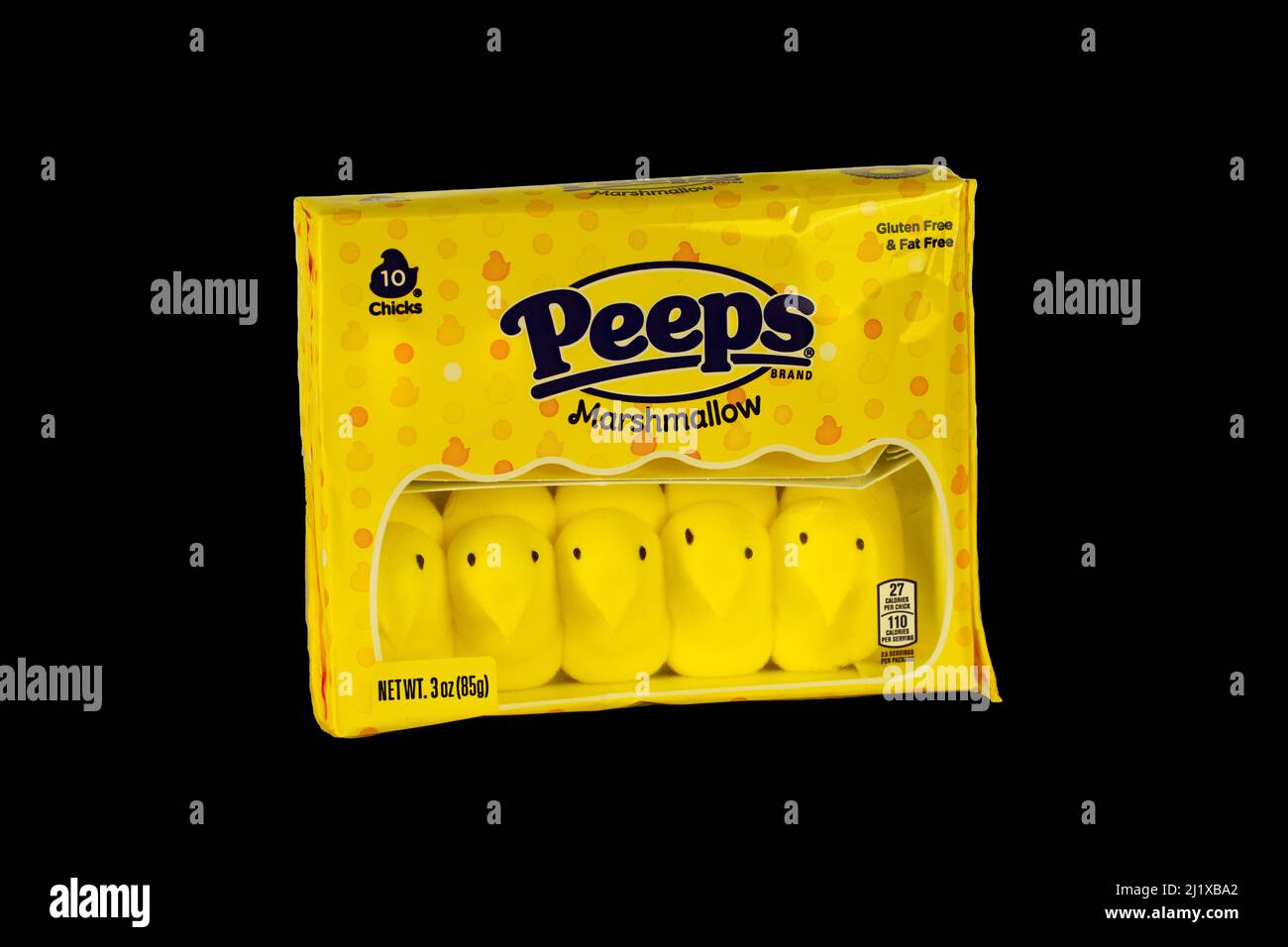 Lancaster, PA, États-Unis - 26 mars 2022: Peeps est un sucre doux, coloré et moelleux guimauve sucrerie faite par un fabricant de bonbons appartenant à la famille à Bethle Banque D'Images