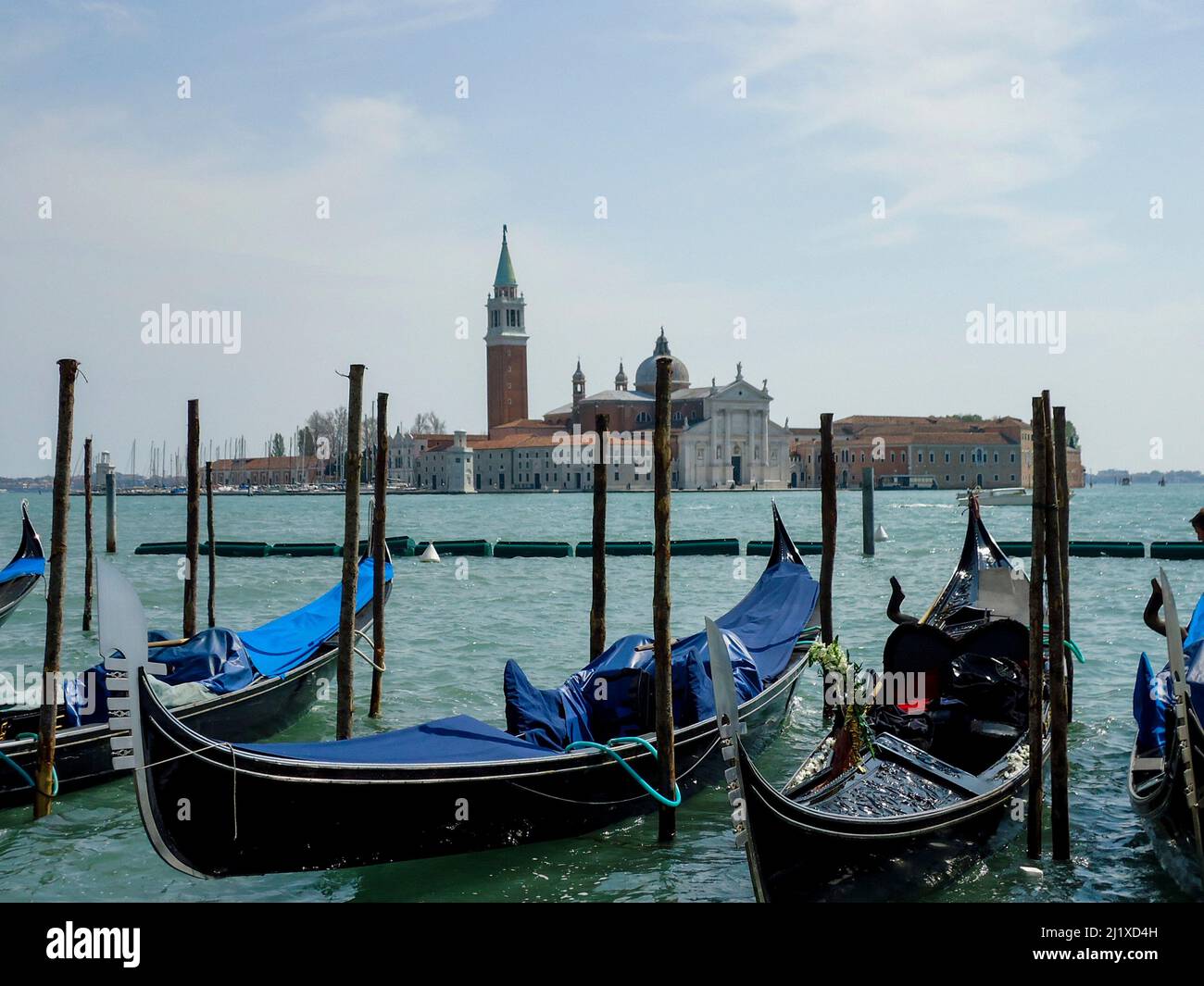 Gondoles traditionnelles à Venise, Italie Banque D'Images