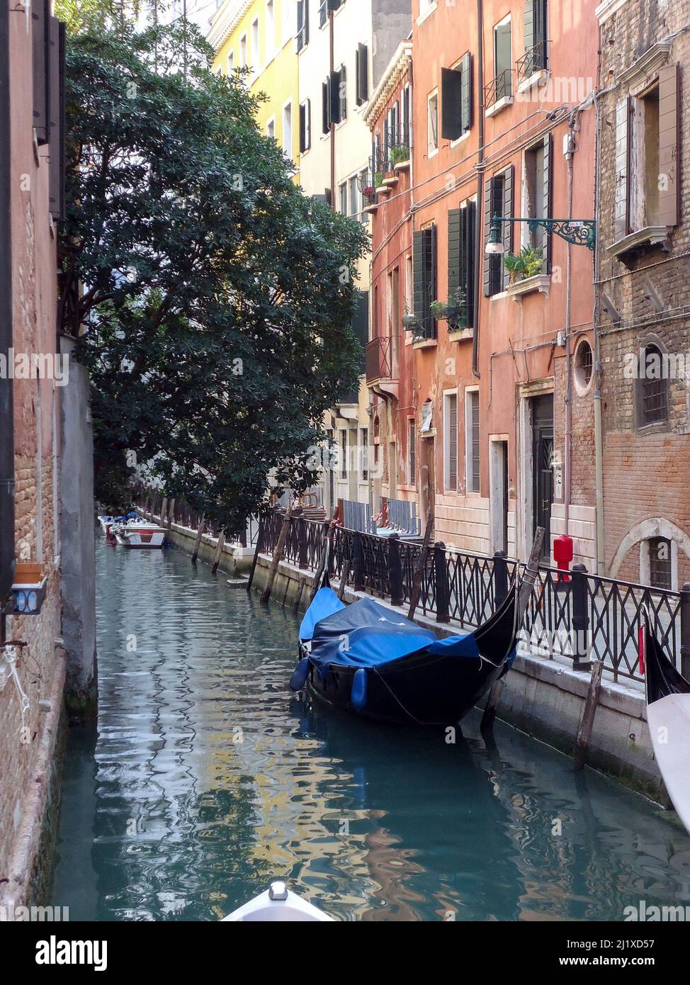 Gondoles traditionnelles à Venise, Italie Banque D'Images