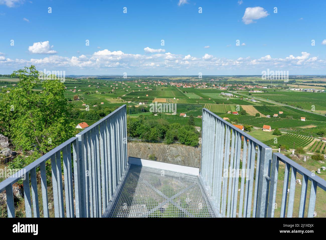 pont de point de vue d'observation de la promenade du chemin arial au-dessus du parc de ststststststststststue Nagyharsany depuis Szarsomlyo Banque D'Images
