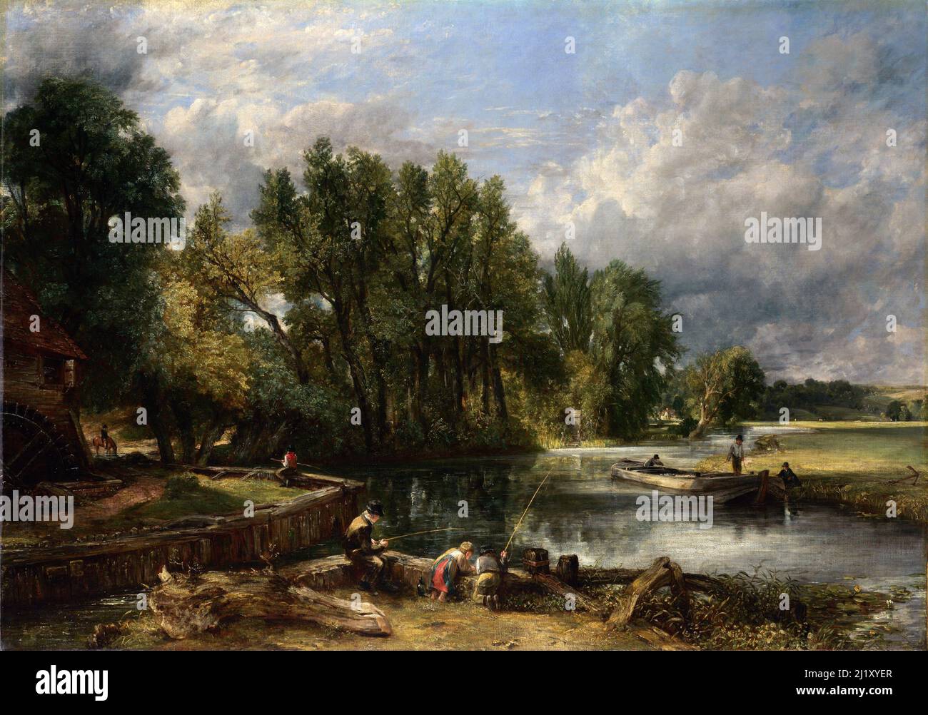 Stratford Mill par John Constable (1776-1837), huile sur toile, 1820 Banque D'Images