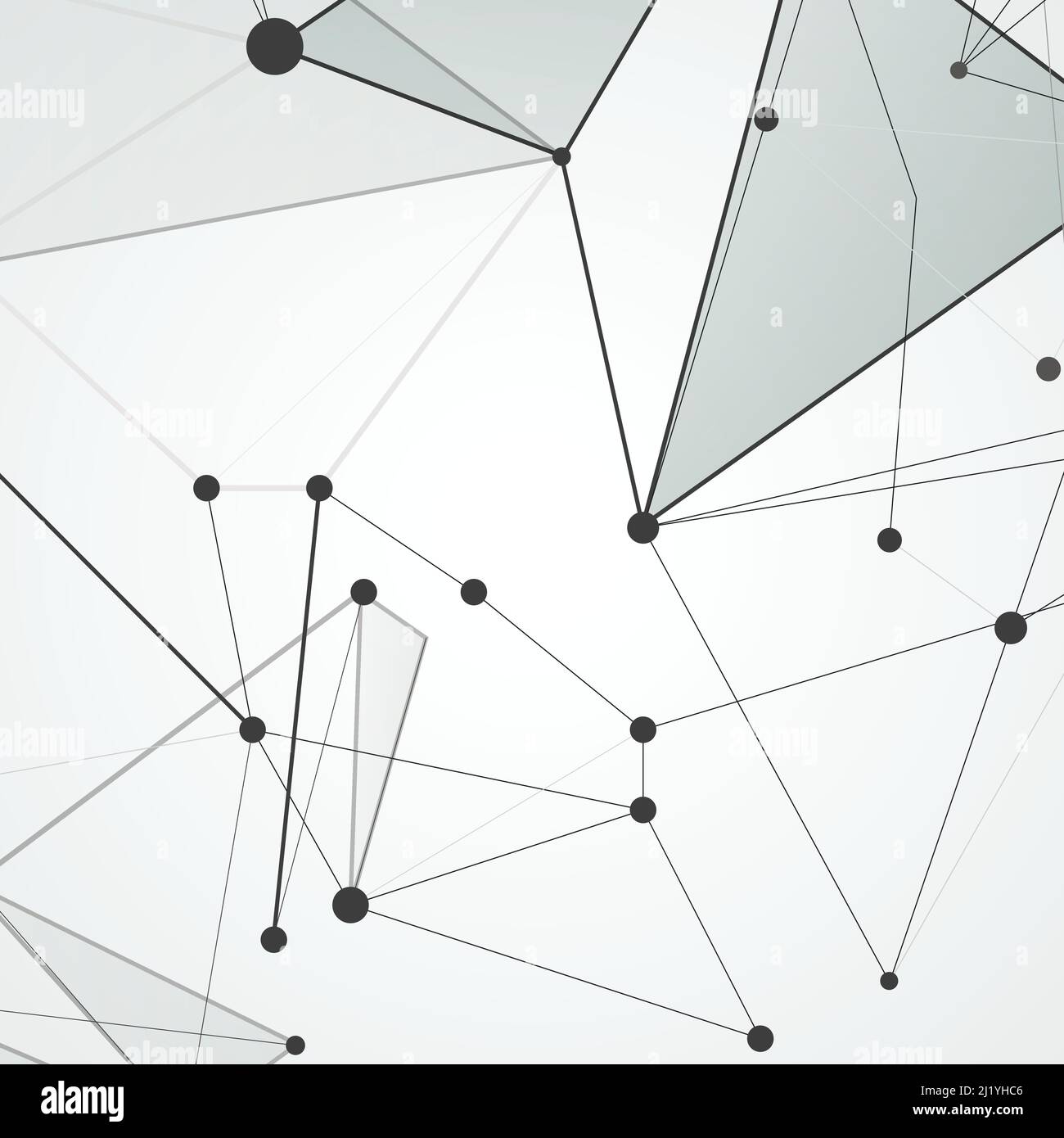 Arrière-plan de connexion d'espace polygonal abstrait Illustration de Vecteur